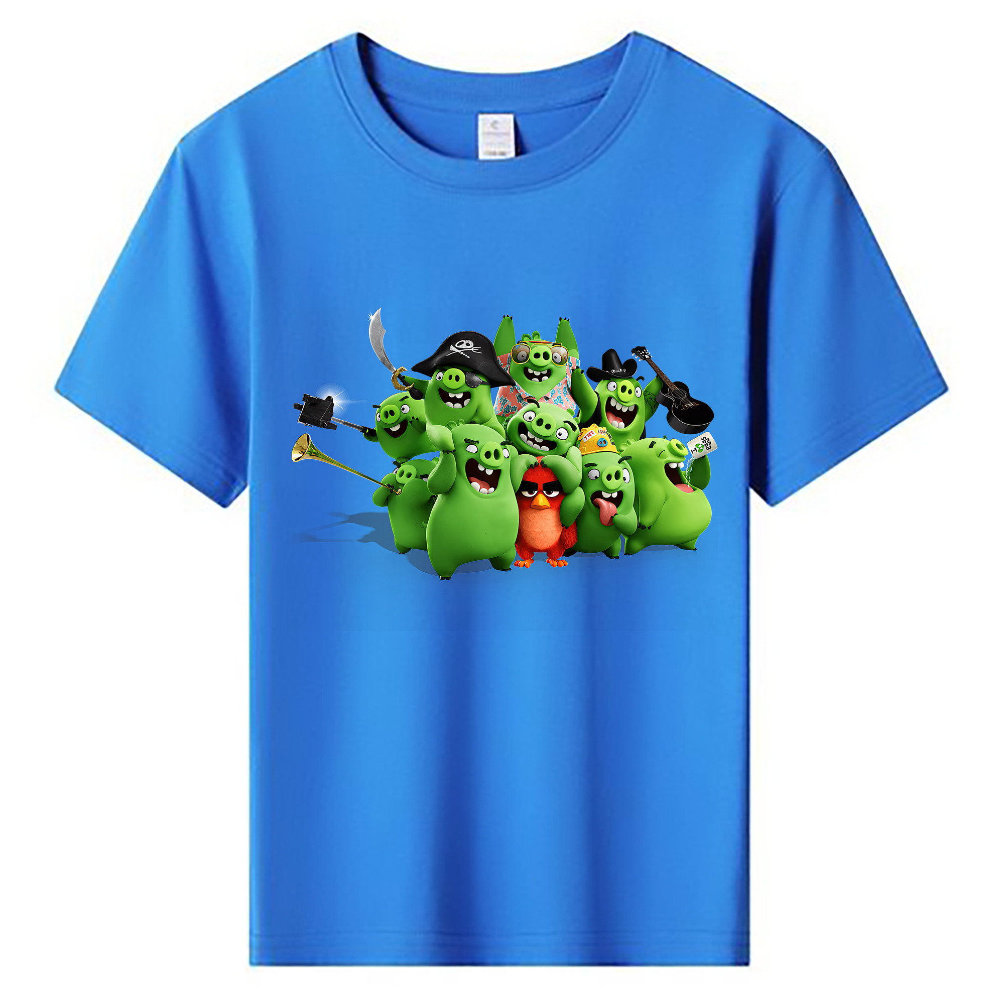 （画像用） Angry Birds アングリーバード 綿100％キッズTシャツ（フロントプリント）